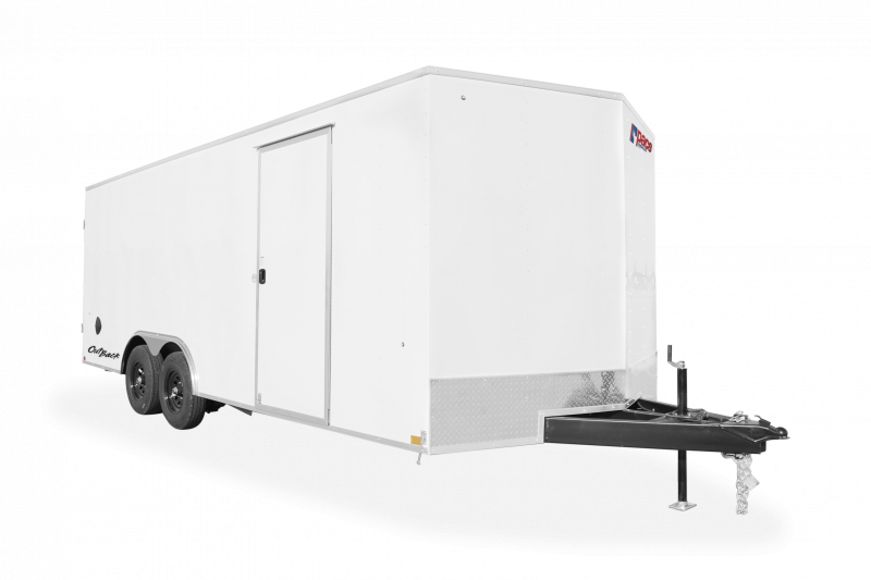 Pace American Trailers | Trailer Models | Outback DLX Car Hauler Trailer | Gallery Image | Good Model Option right Front Angle and a clear background | Image 1