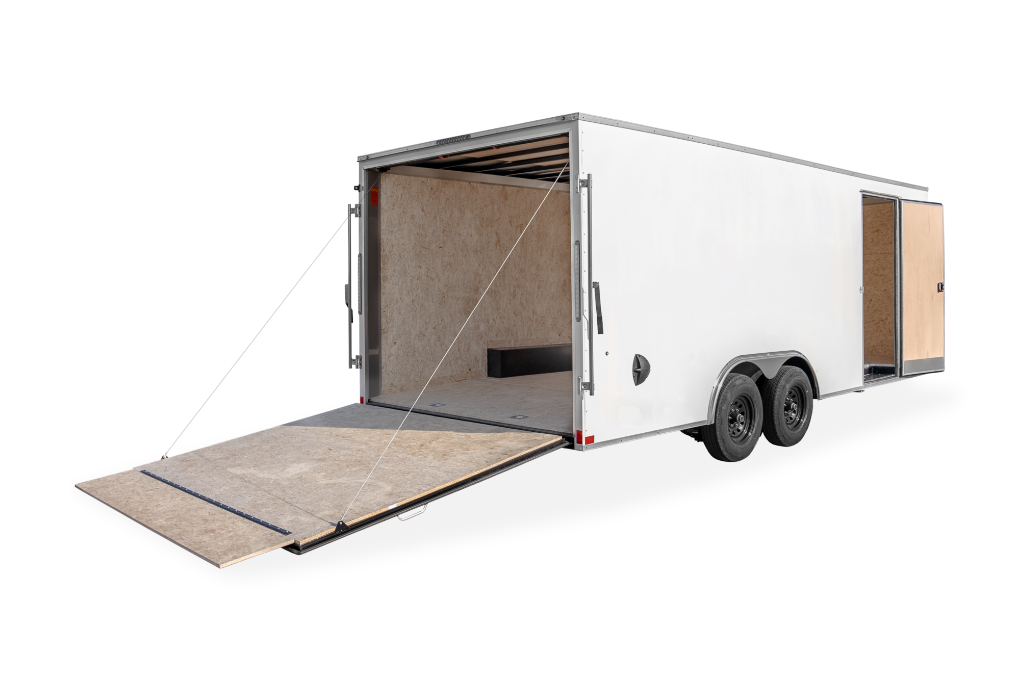 Pace American Aluminum Enclosed Car Trailer Rear Open No Screws