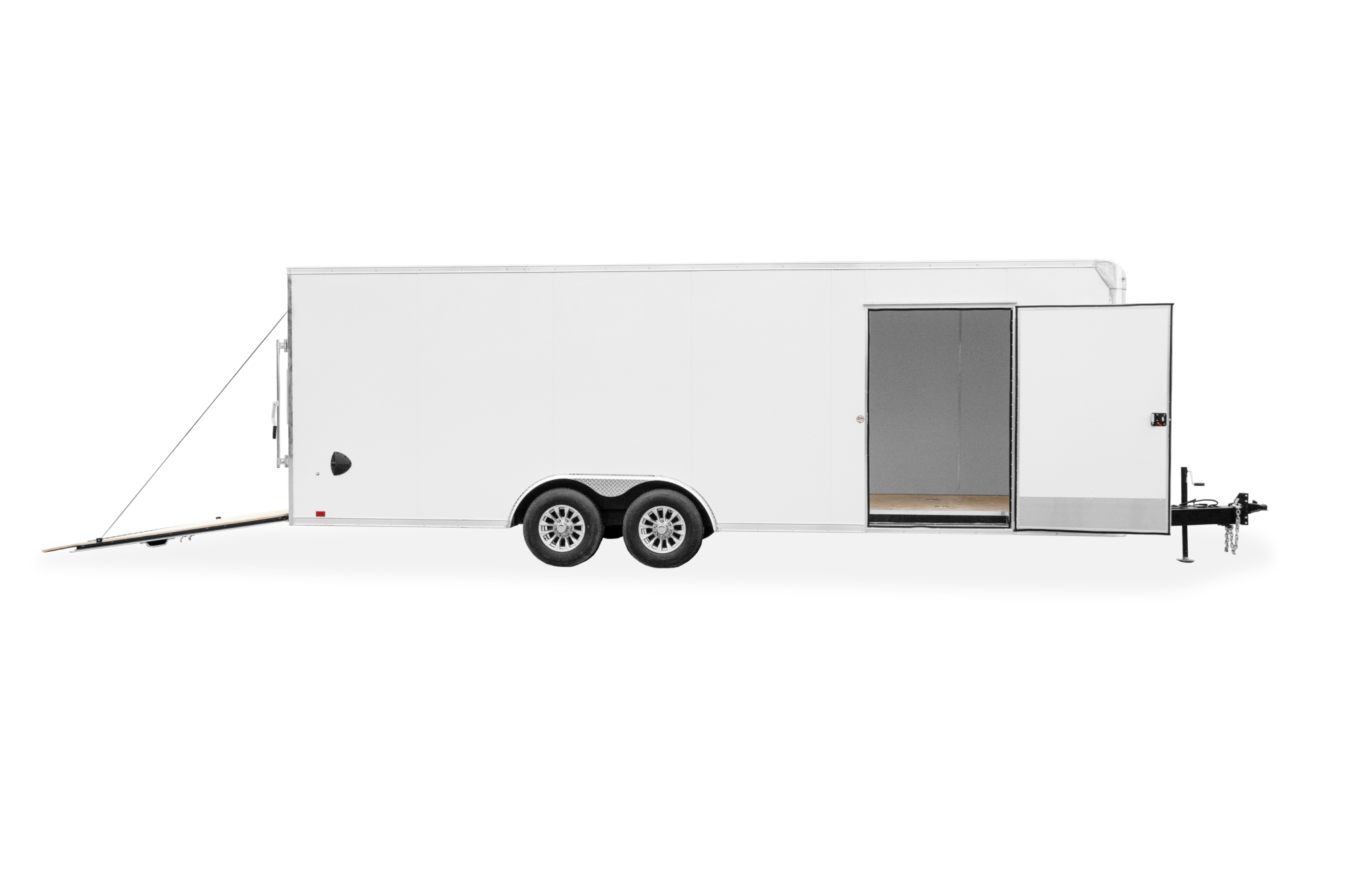 Pace American Cargosport Enclosed Race Trailer Side Open