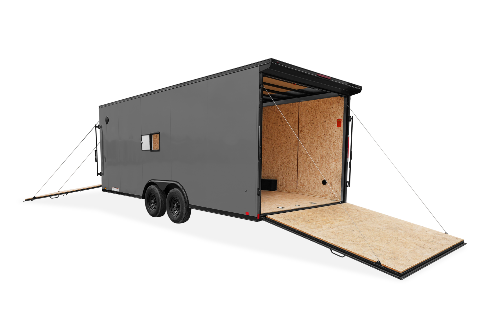 Pace American Journey Motorsport Motorcycle Trailer Rear Open