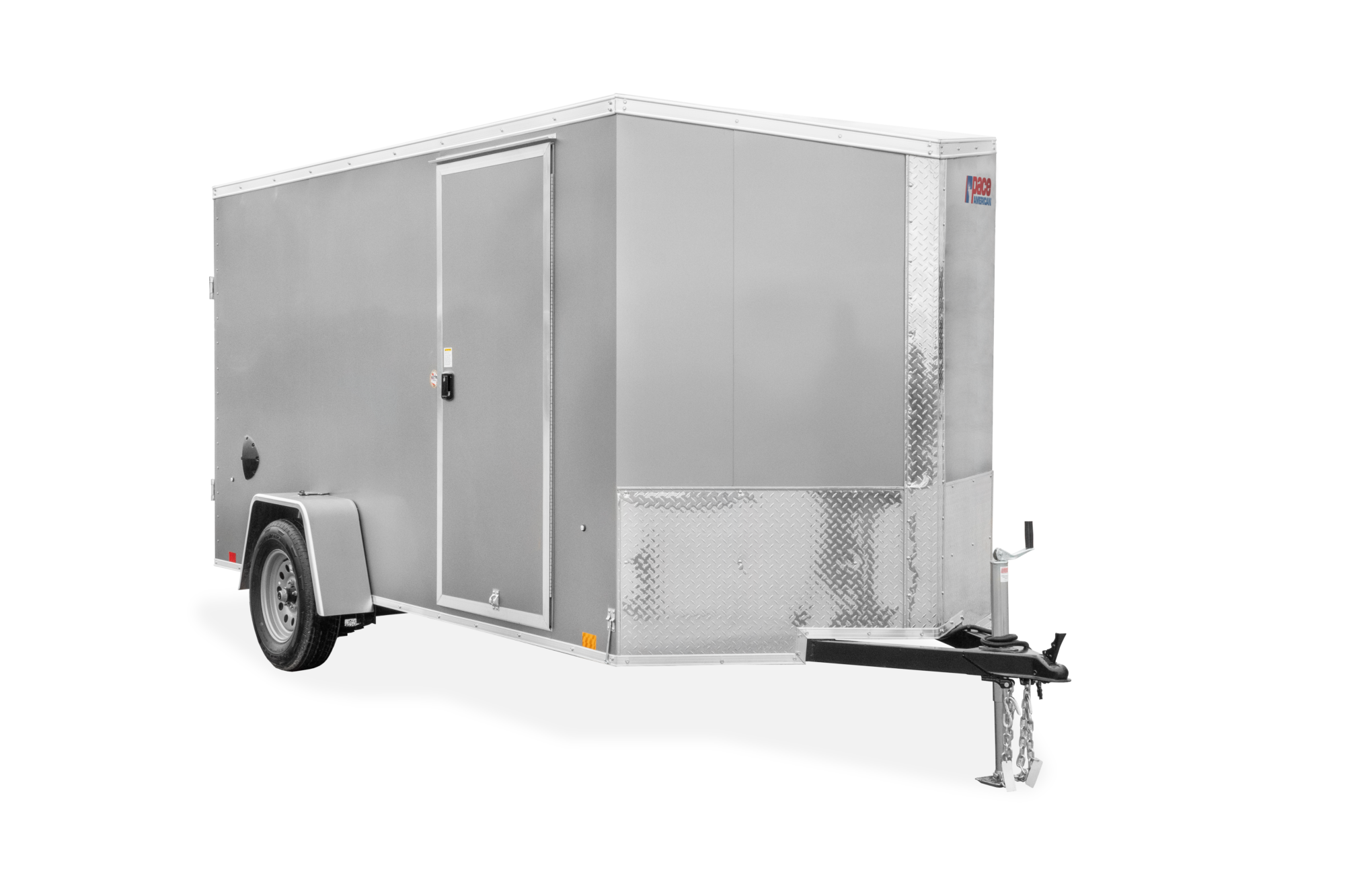 Pace American Journey SE Single Axel Enclosed Cargo Trailer Front