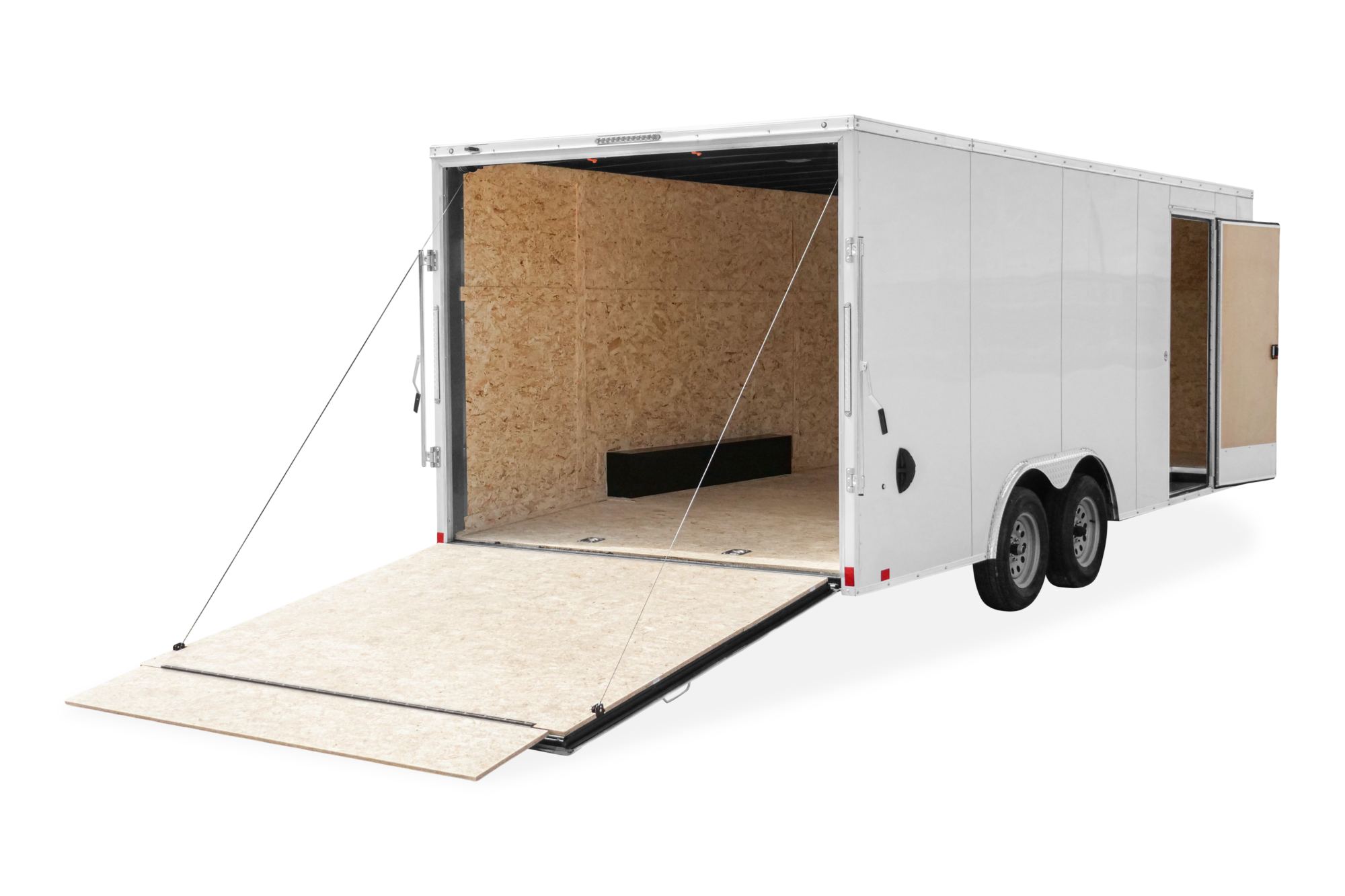 Pace American Journey SE V Nose Enclosed Car Trailer Rear Open