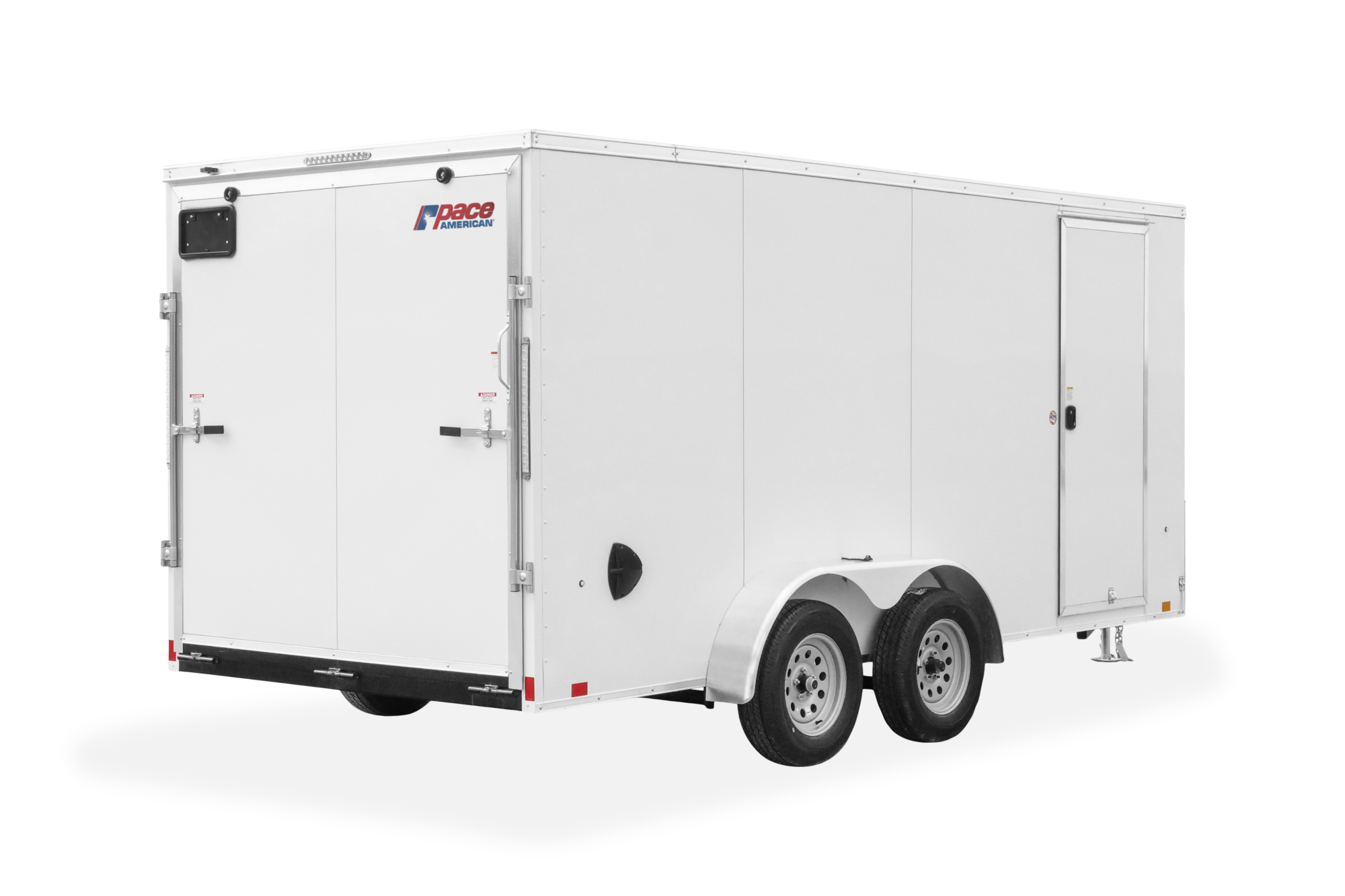 Pace American Journey SE V Nose Enclosed Cargo Trailer Rear