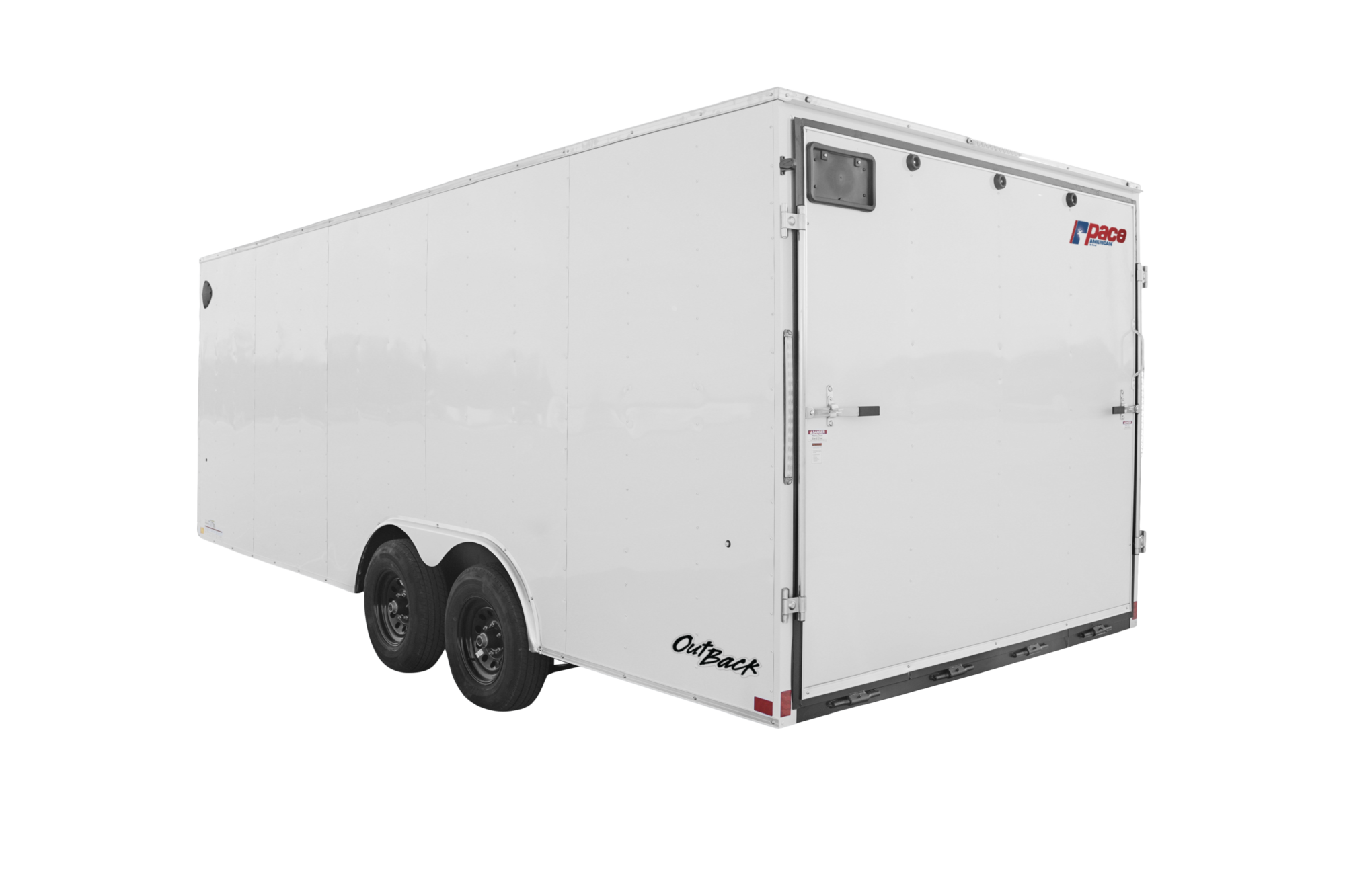 Pace American Outback DLX Enclosed Car Trailer RearHero