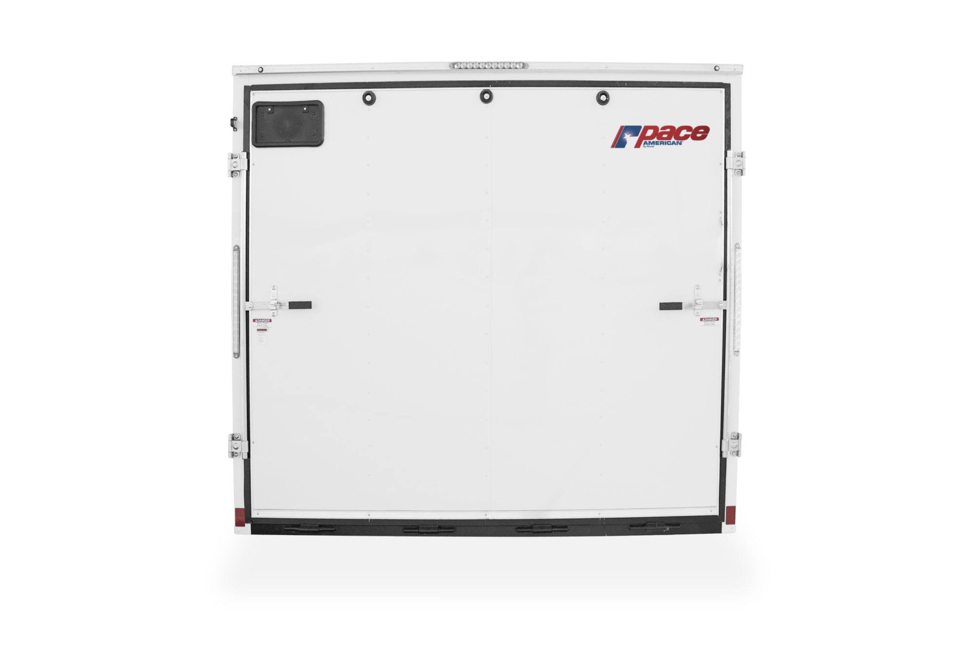Pace American Outback DLX Enclosed Car Trailer RearStraight