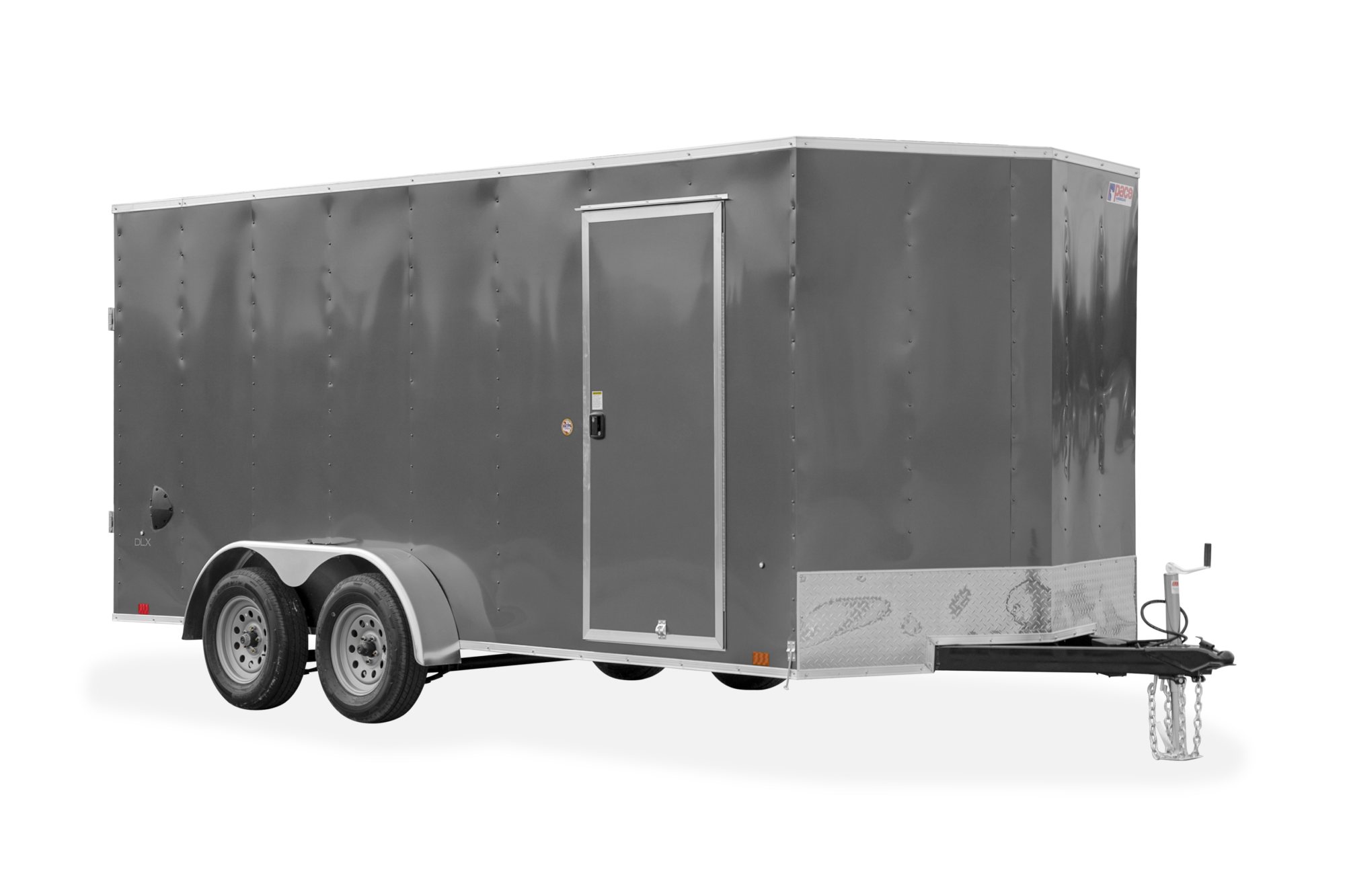 Pace American Outback DLX Enclosed Cargo Trailer Gray Hero