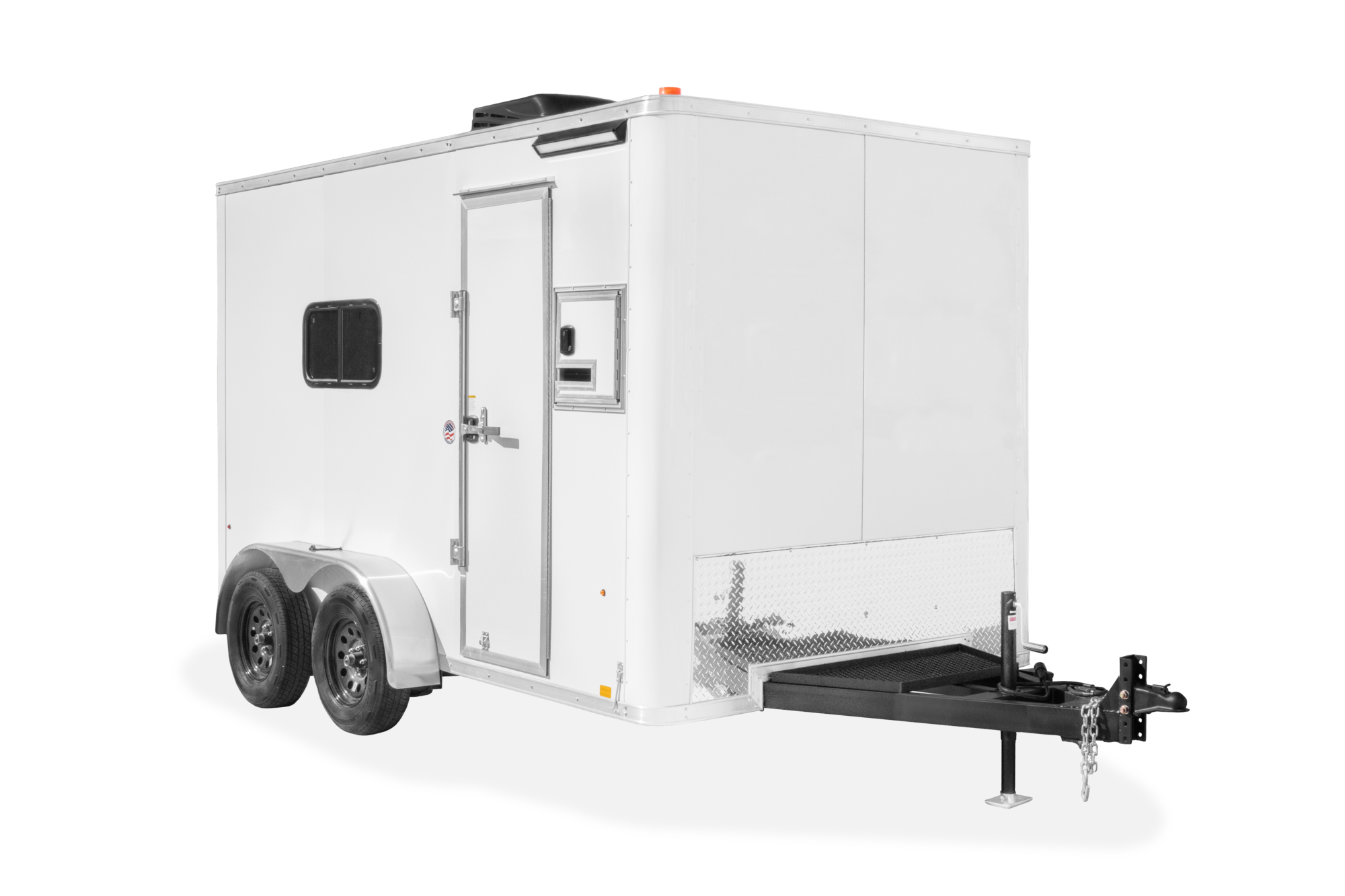 Pace American Fiber Splicing Trailer Enclosed Contractor Trailer Front