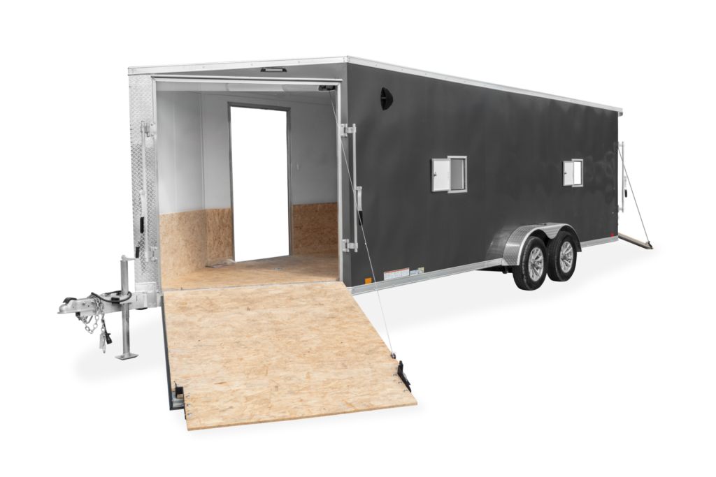 Pace American Highmark Motorsport Motorcycle Trailer Front Open