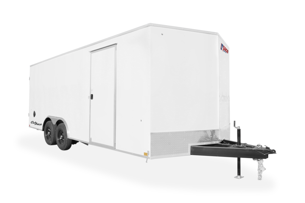 Pace American Outback DLX Enclosed Car Trailer Front